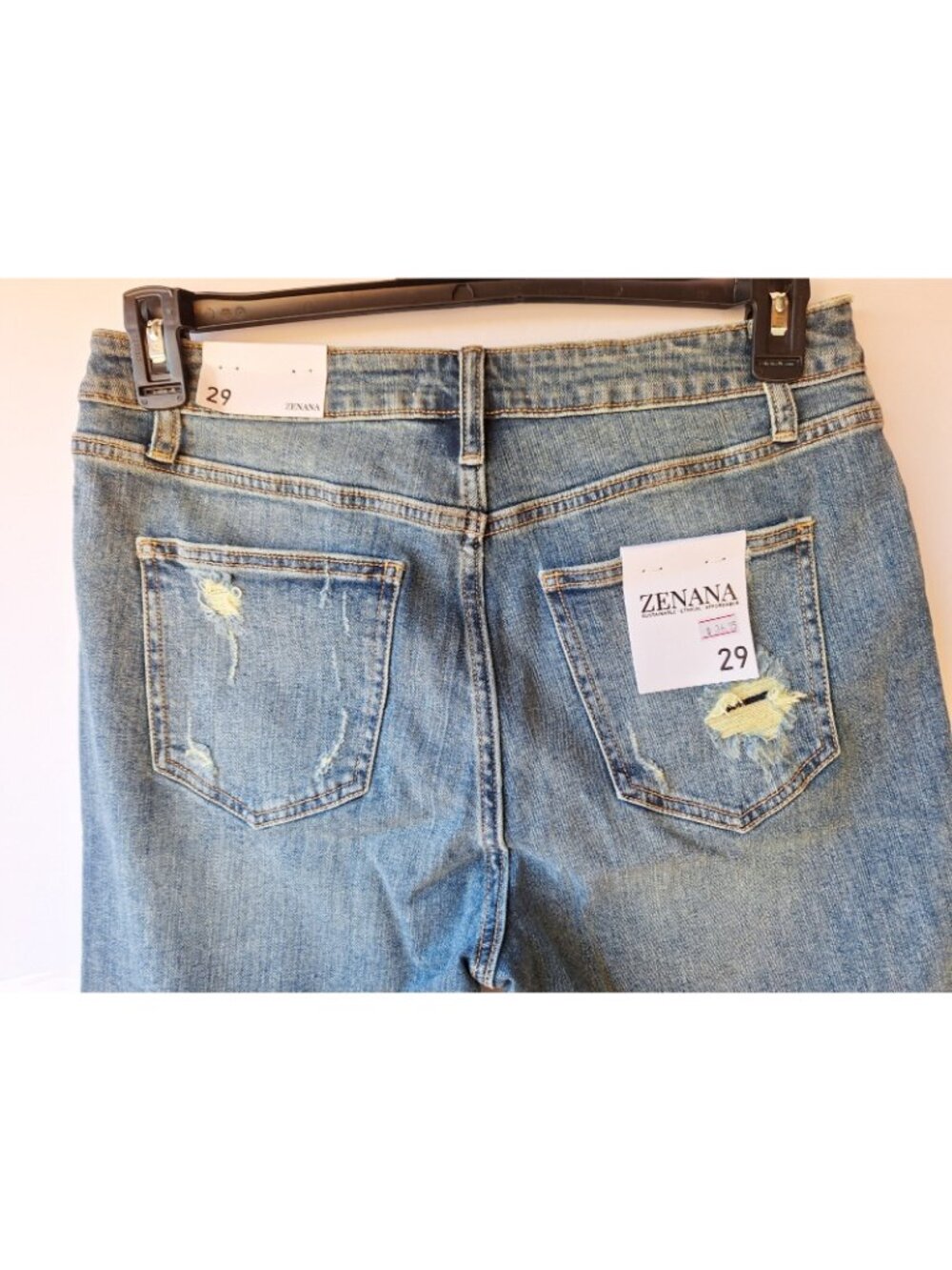 Zenana Jeans Adult Size 26 30X26 Straight Leg High Rise Womens NWT - Picture 6 of 7